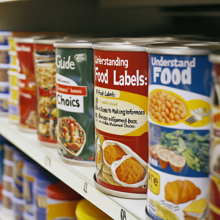 Nutrition Facts label showcasing calories, serving size, and nutrient breakdown