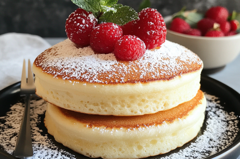 Fluffy Japanese Soufflé Pancakes
