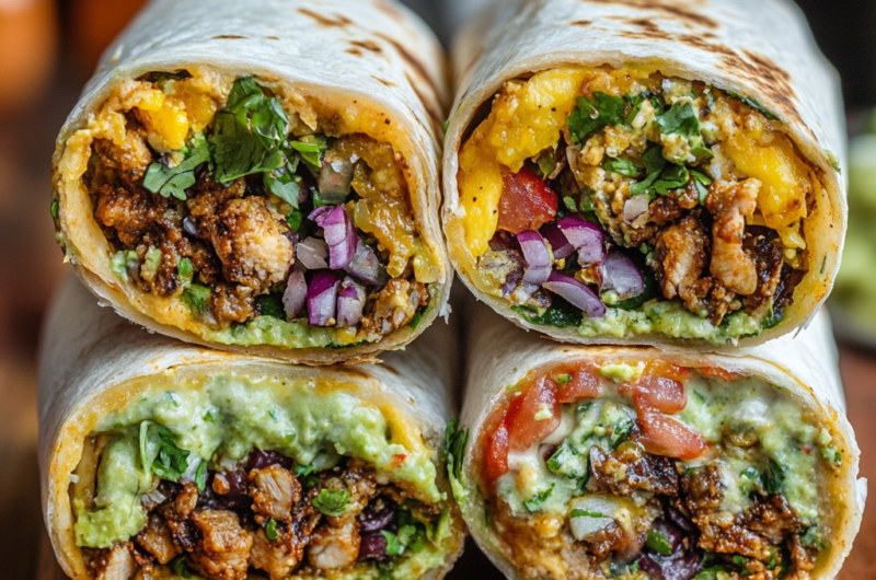 Loaded Breakfast Burritos