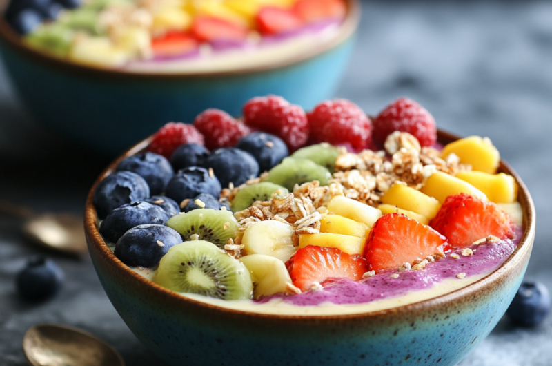 Rainbow Layered Smoothie Bowls: A Fun and Healthy Treat