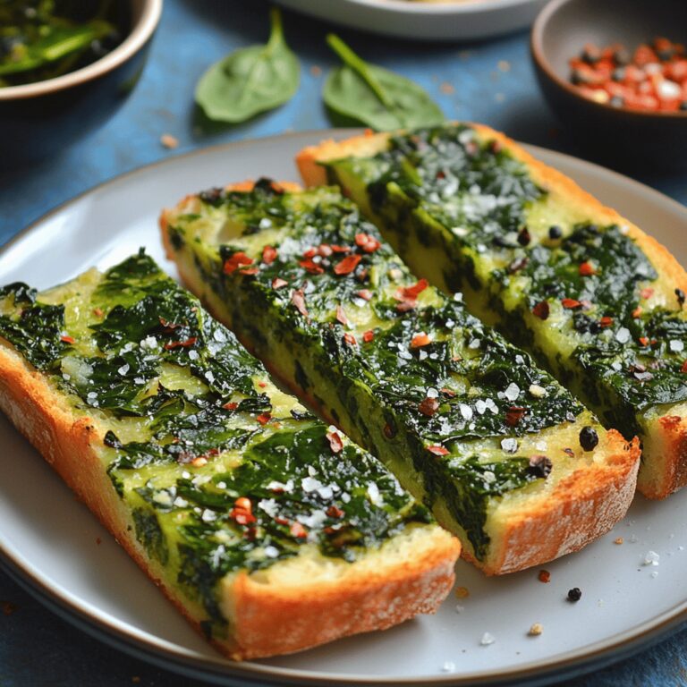 Crispy Spinach Bread Delight