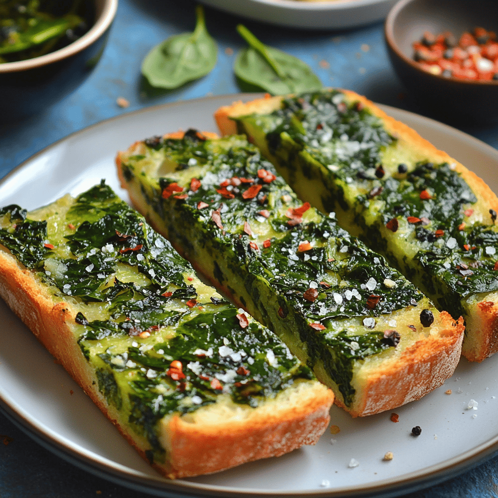 Crispy Spinach Bread Delight