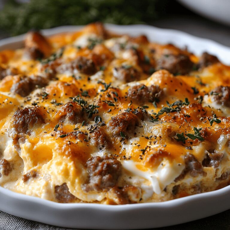 Delicious Ultimate Egg-Sausage Bake