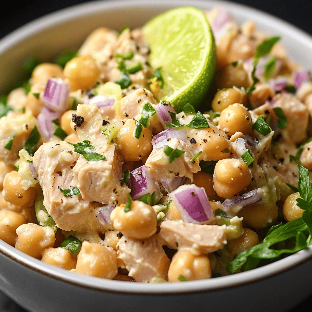 Tasty 15-Minute Chickpea Tuna Salad