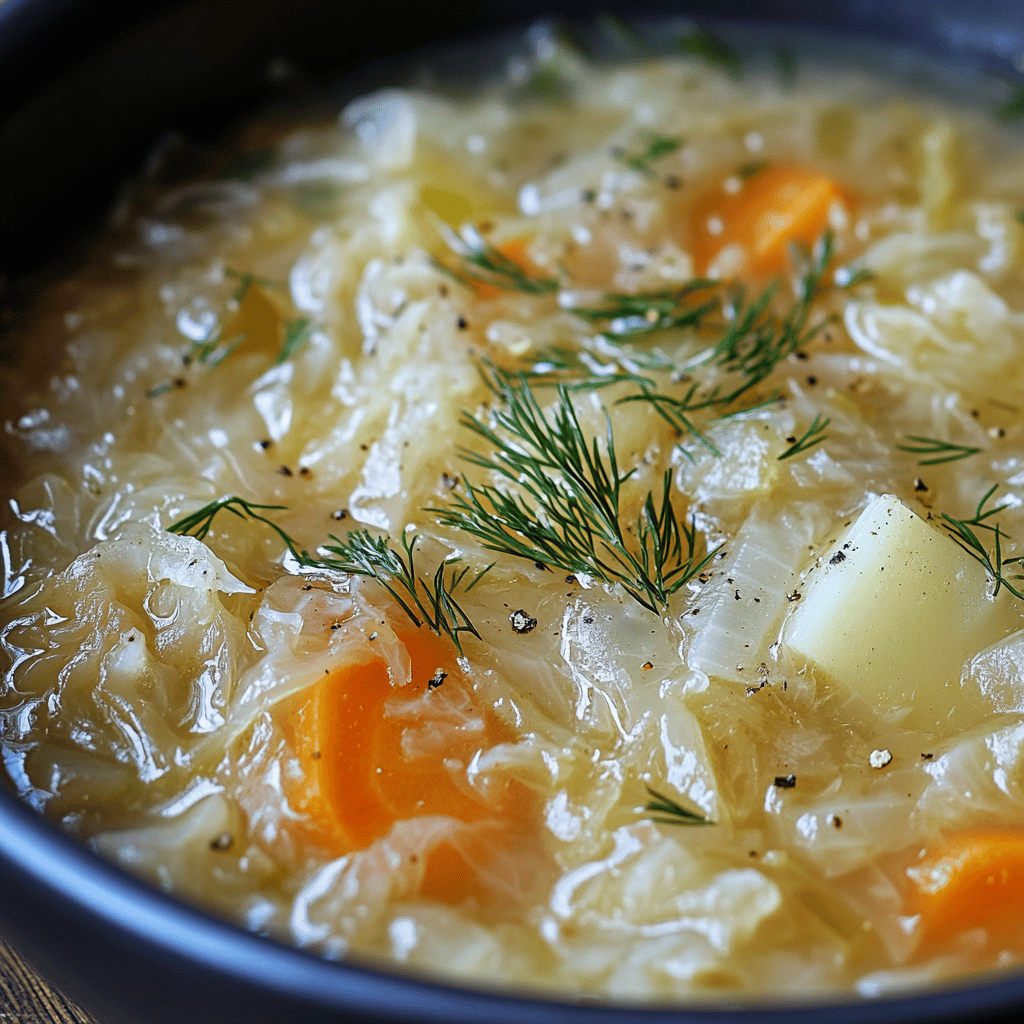 Tasty Ultimate Sauerkraut Soup Delight
