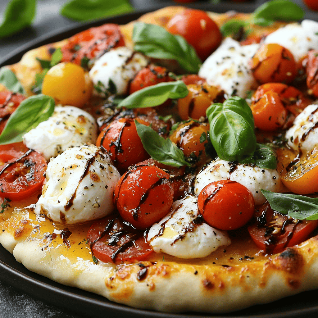 Bruschetta Pizza with Tasty Burrata