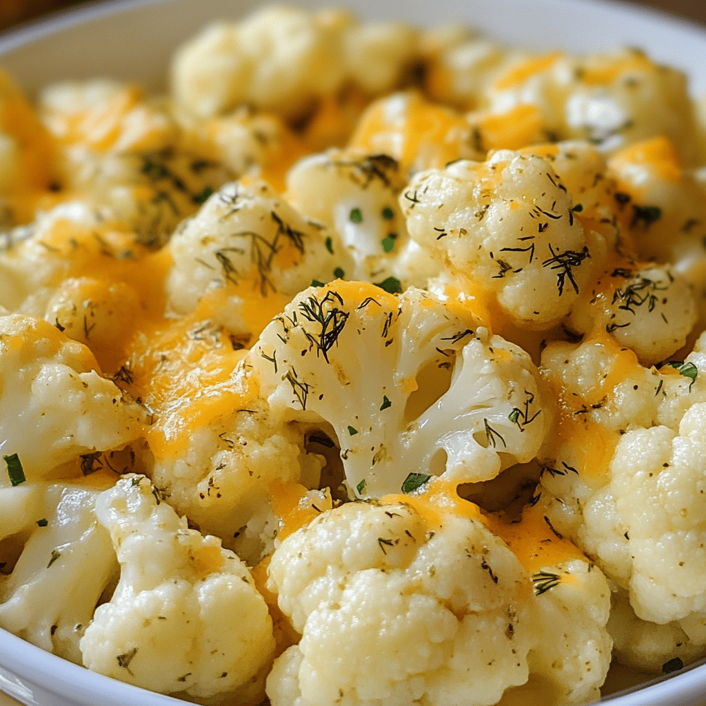 Cheesy Dill Cauliflower Delight