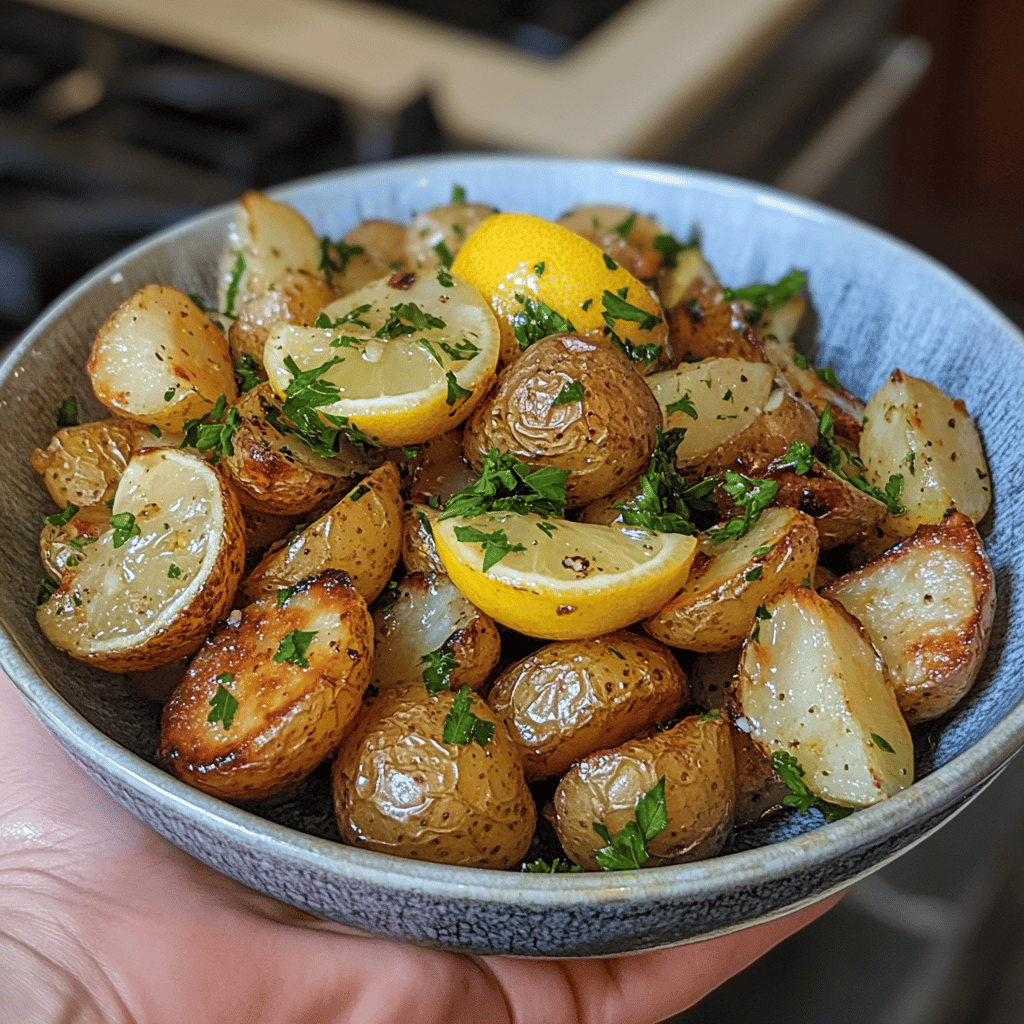Crispy Greek Lemon Potatoes Recipe