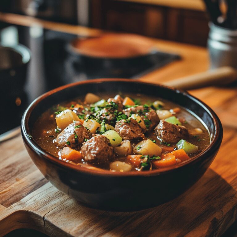 An inviting and visually appealing kitchen scene featuring ingredients and cooking tools for Dublin Coddle, with a warm, cozy vibe created by natural lighting. The image includes utensils, bowls, and countertops, reflecting a homely yet professional atmosphere, embodying the themes of comfort food and home cooking.