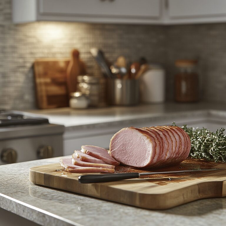 A modern kitchen filled with warm, natural light, showcasing a variety of cooking tools and ingredients. There are utensils, colorful bowls, and fresh ingredients scattered artfully on clean countertops, creating a cozy and inviting atmosphere. The scene reflects a sense of culinary creativity and the joy of cooking, without emphasizing any single dish, perfectly embodying the theme of popular ham recipes.