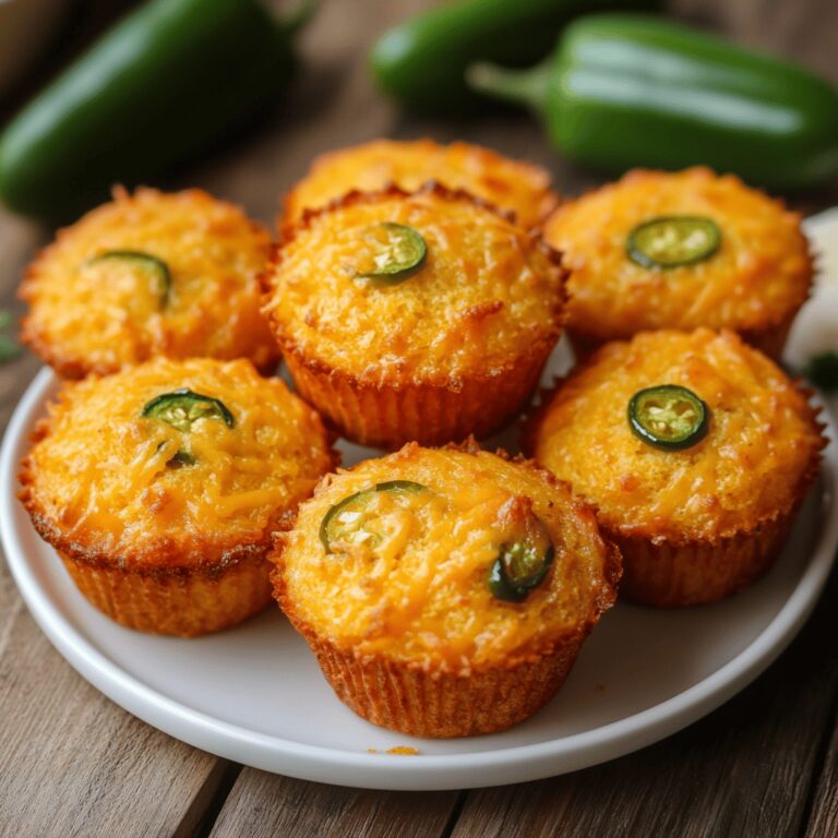 Keto Cheddar Jalapeño Muffins