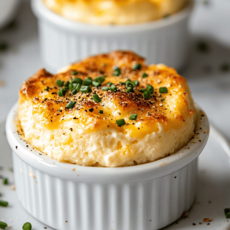 Keto Cheesy 25-Minute Soufflés