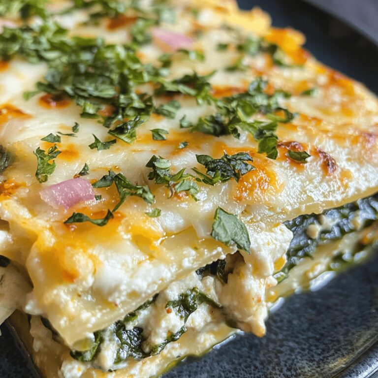 Mediterranean Spinach Lasagna Delight