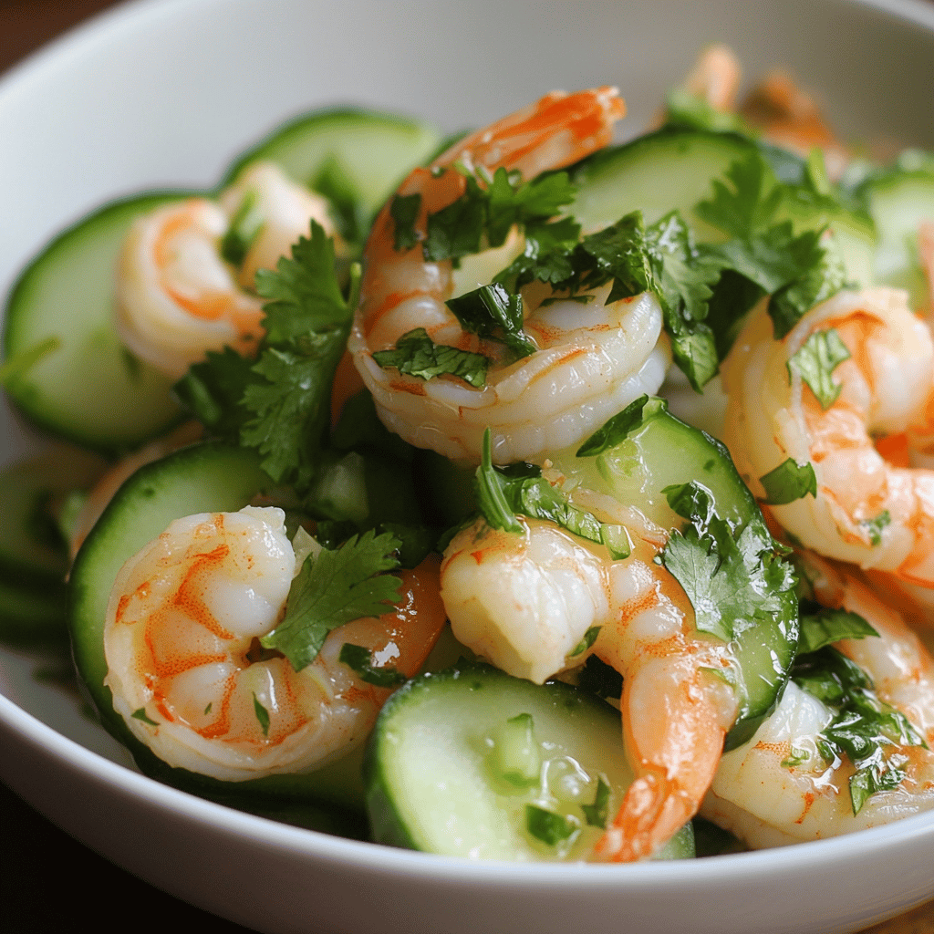 Refreshing Shrimp Cucumber Delight