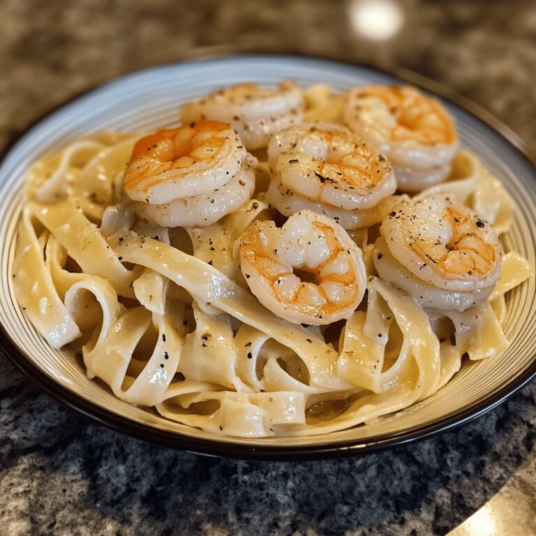 Shrimp Alfredo Pasta Delight