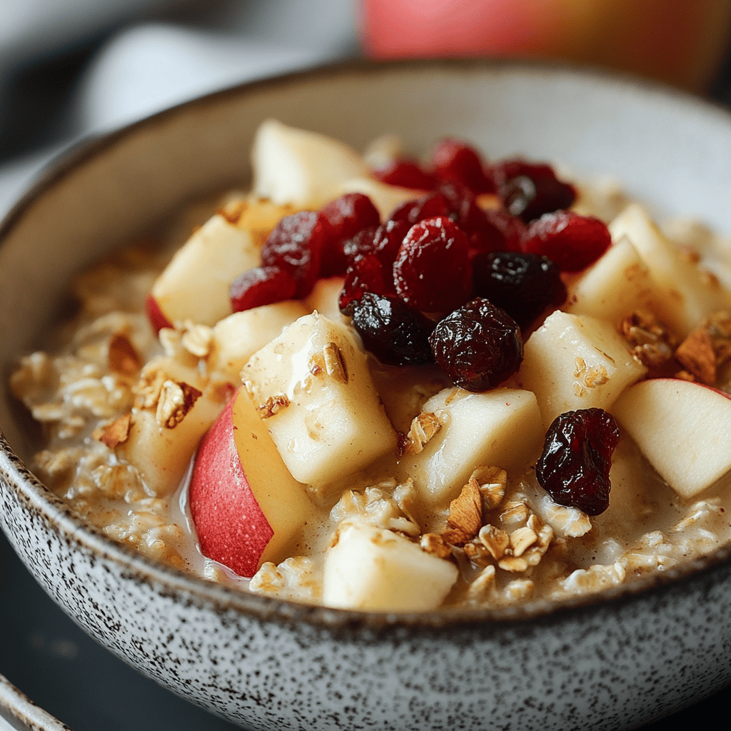 Tasty 10-Minute Apple Oatmeal