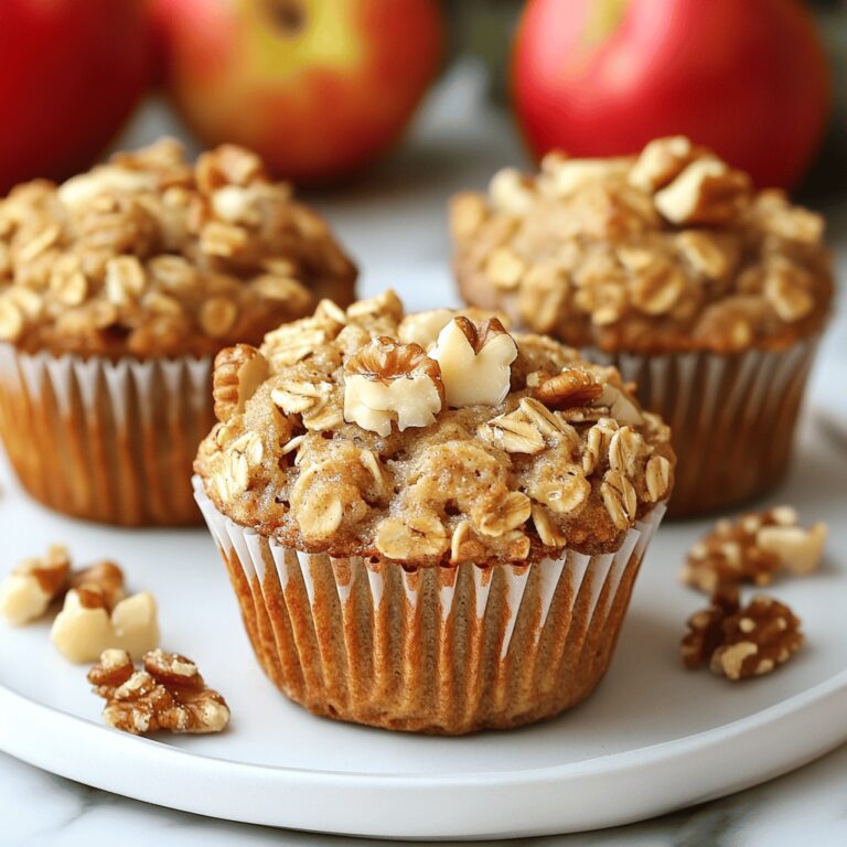 Tasty Apple Oatmeal Muffins