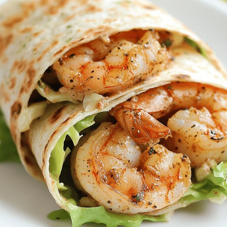 Tasty Grilled Shrimp Caesar Wraps
