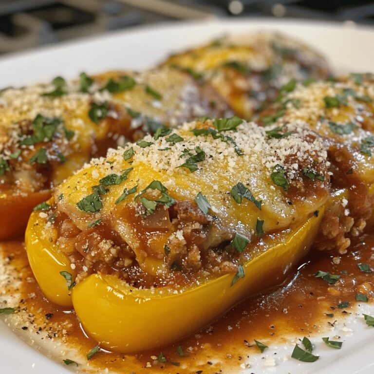 Tasty Lasagna Stuffed Peppers