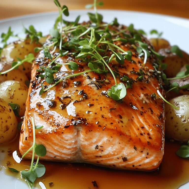 Tasty Salmon with Spicy Honey Sauce
